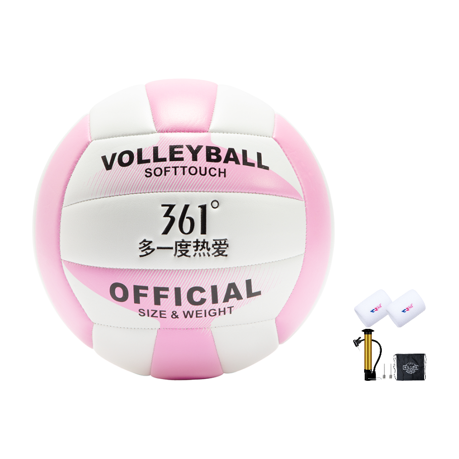 

Волейбольный мяч PVC размер 5 Unisex 361°, розовый белый