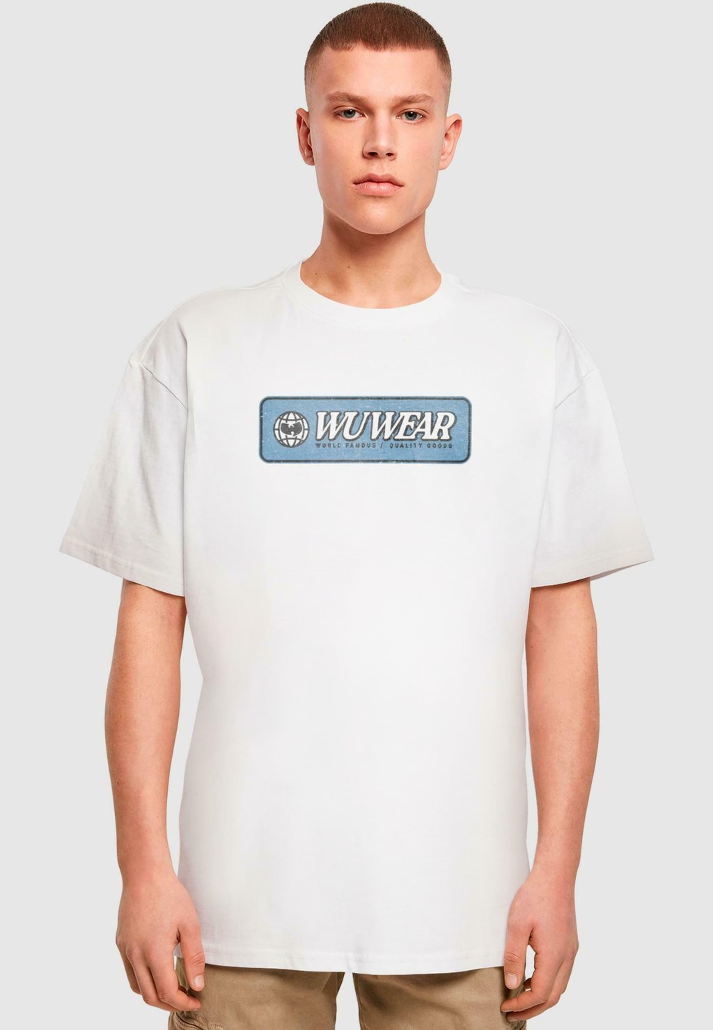 

Рубашка с принтом EARTH LOGO OVERSIZE TEE Mister Tee, белый
