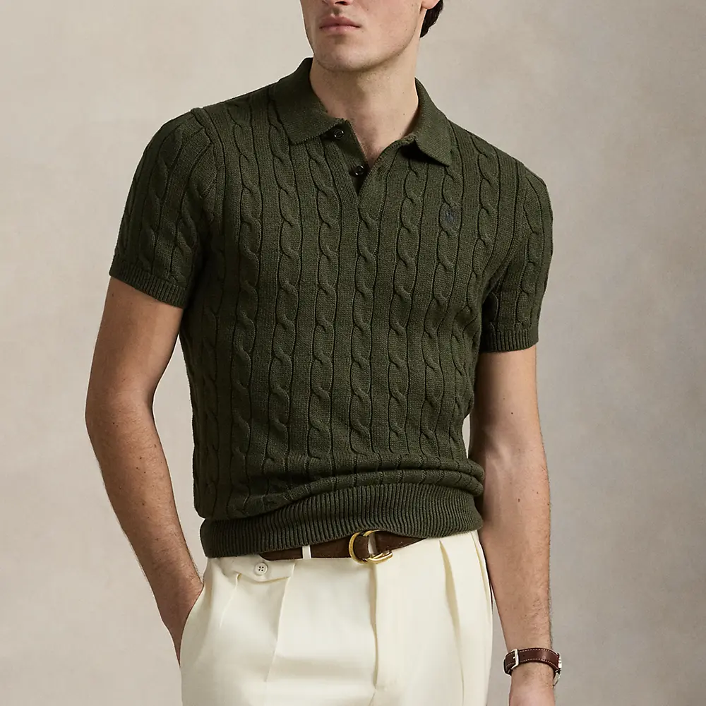 Polo Ralph Lauren SS25 Вязаный свитер мужской High Mountain Green — фото 4
