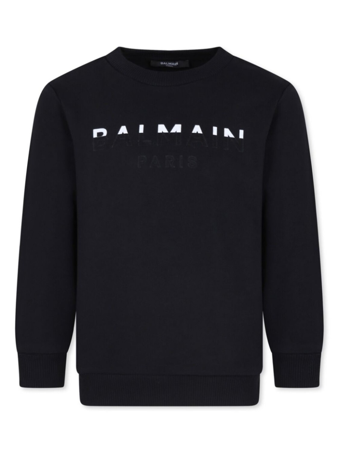 

Balmain Kids толстовка из органического хлопка с логотипом, черный