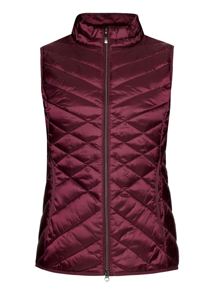 

Betty Barclay Стеганый жилет на молнии темно-баклажанового цвета