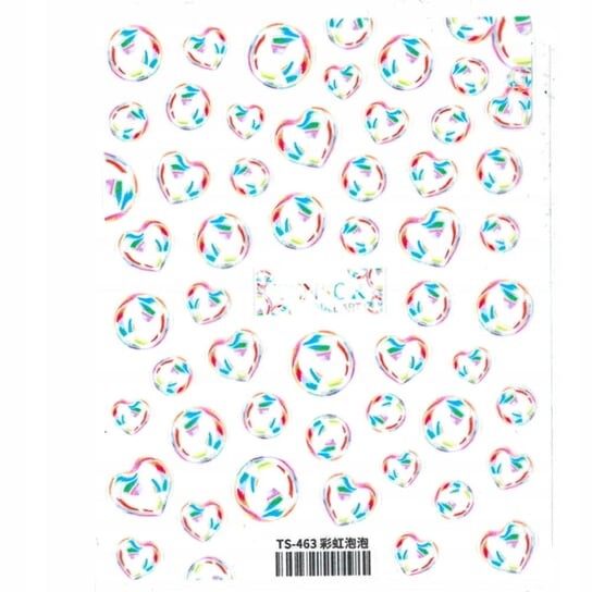 

Тонкие самоклеящиеся наклейки для ногтей Nail Art Design №TS-463, AllePaznokcie