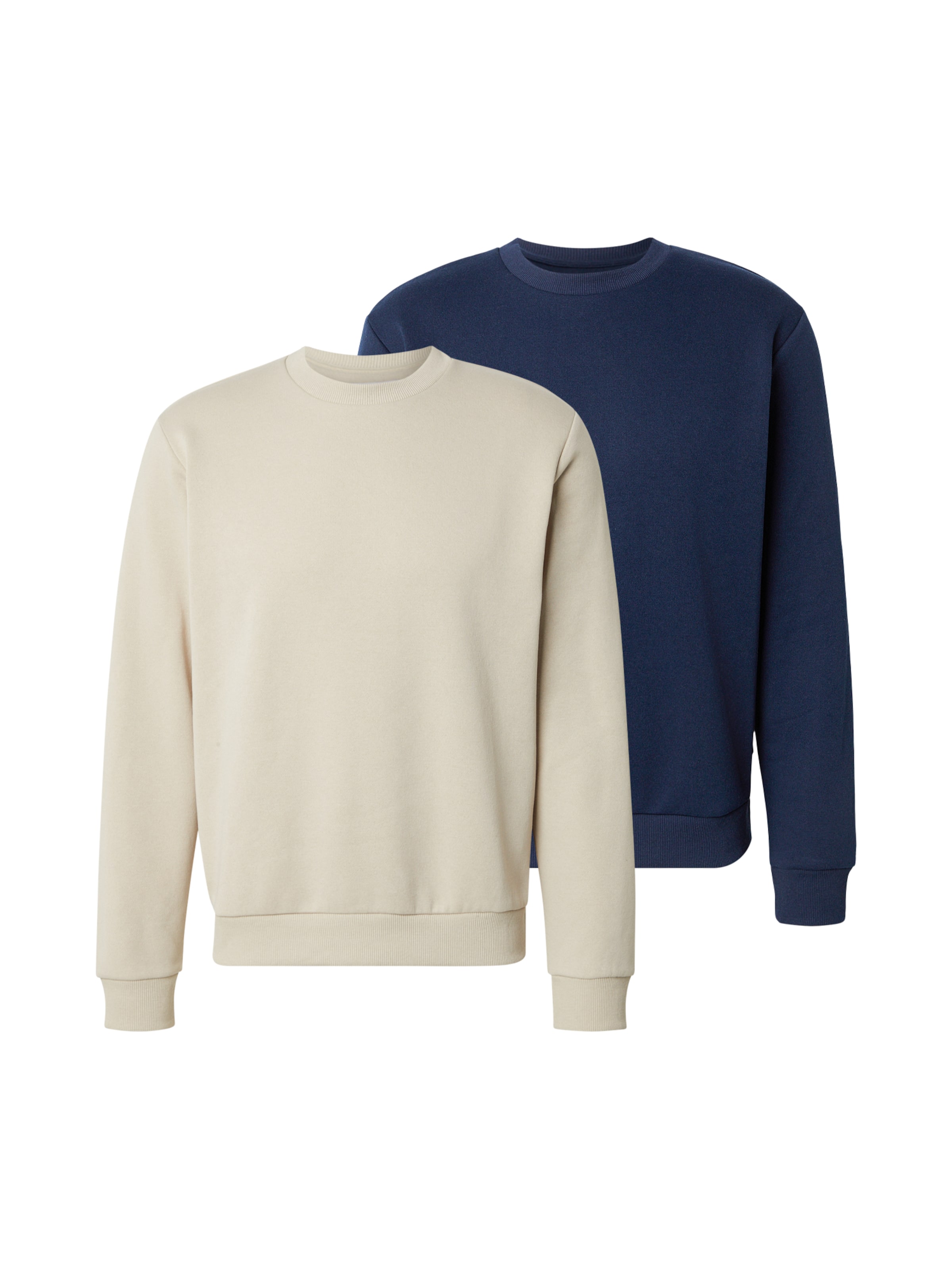 

JACK & JONES Свитшот 'JJEBradley' в цвете Navy, Light Grey, Серый, JACK & JONES Свитшот 'JJEBradley' в цвете Navy, Light Grey