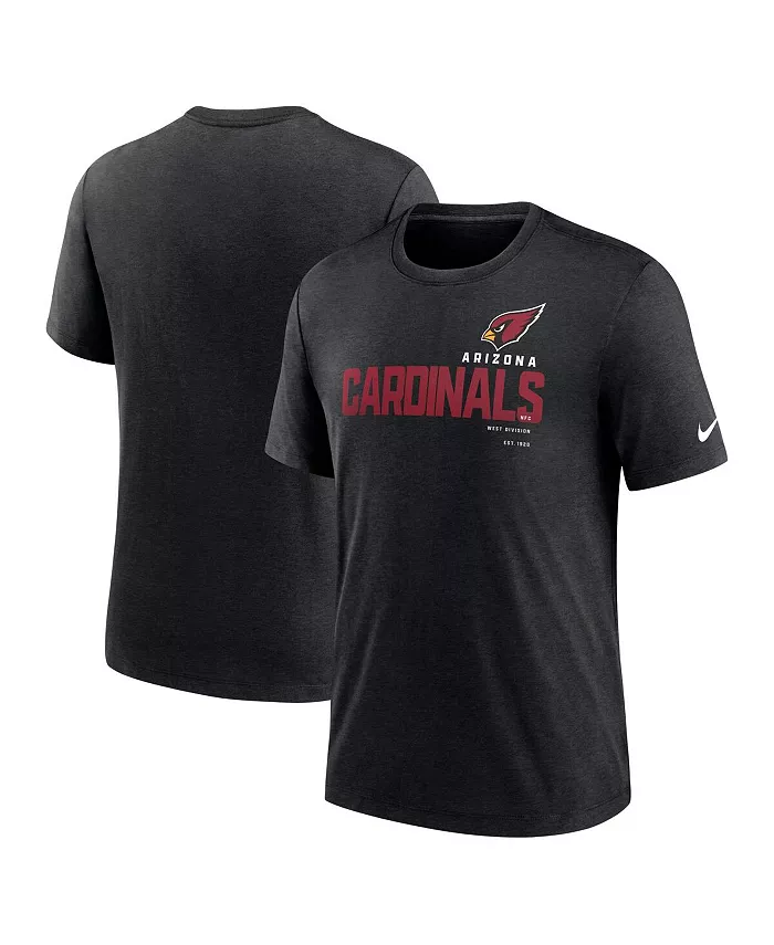 

Мужская футболка Heather Black Arizona Cardinals Team Tri-Blend Nike