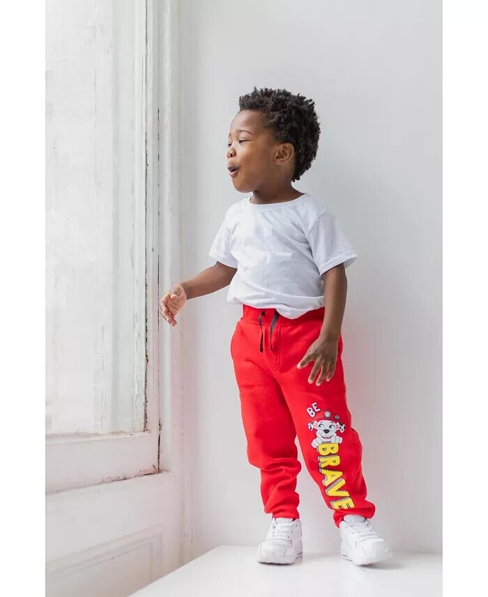 Комплект из 3 флисовых штанов для мальчиков до 2 лет (от 7 до 8 лет) Paw Patrol, мультиколор — фото 4