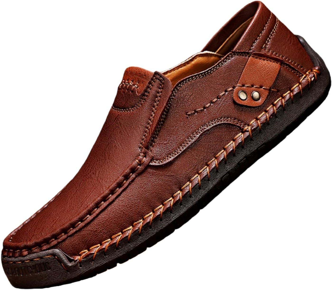 

Мужские кожаные туфли и прогулок, мокасины-лоферы, винтажные, легкие, удобные, плоские, ольстерские, оксфорды, повседневные ботинки для лодок, ручная работа 2026 Generic, темно-коричневый