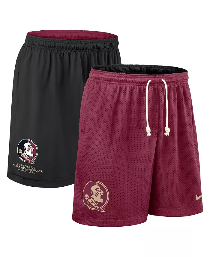 

Мужские шорты для выхода на поле Florida State Seminoles 2025 реверсивные Garnet/Black Nike