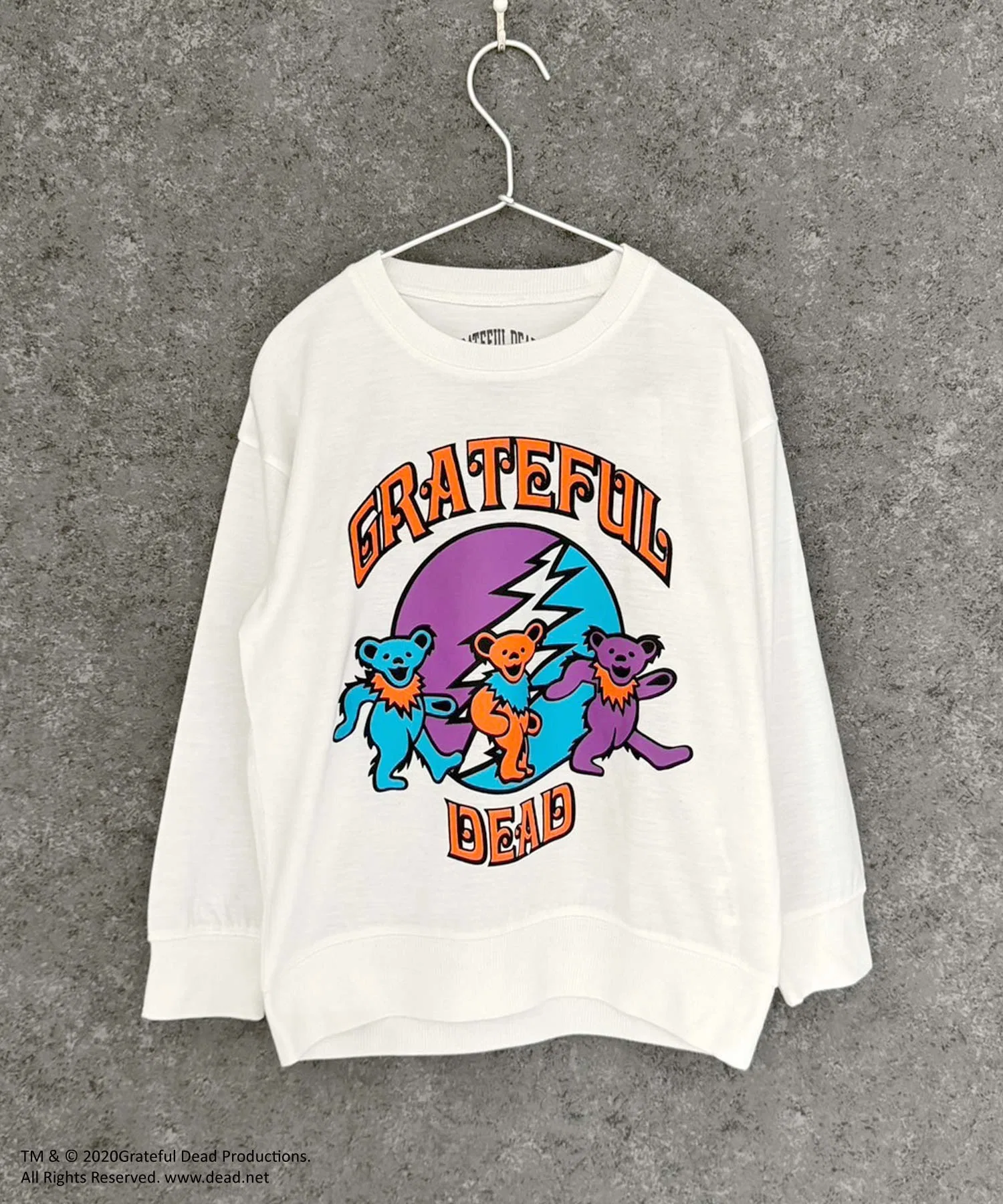Мини-толстовка GRATEFUL DEAD с крупным принтом из французского махрового трикотажа — фото 3