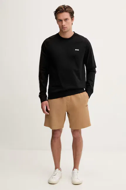 Свитшот с круглым вырезом Iconic Sweatshirt BOSS, черный — фото 2