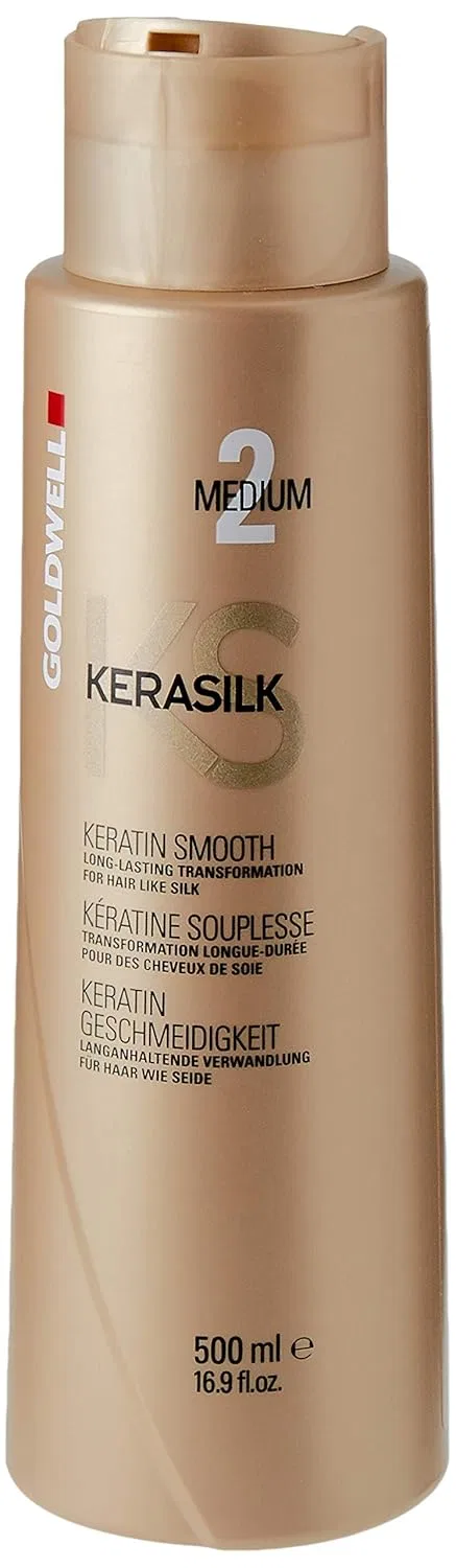 Средство для кератинового выпрямления волос Kerasilk Keratin Smooth Medium 2 от Goldwell, 500 мл Goldwell — фото 2