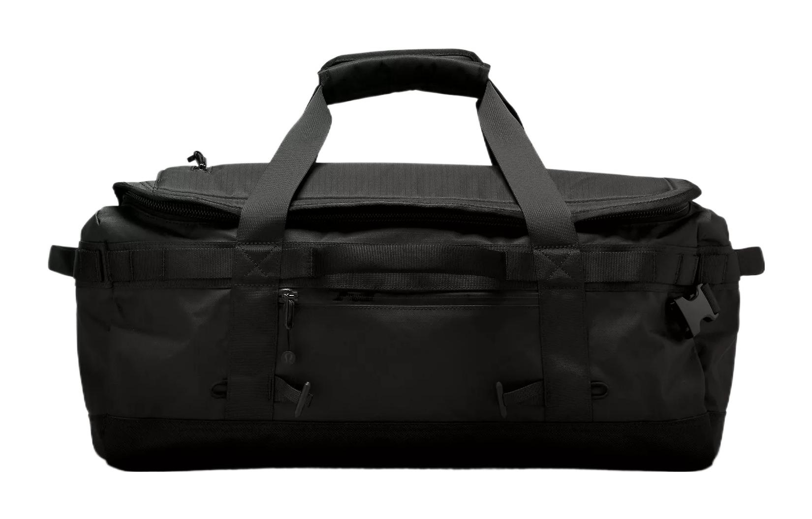 

45L термопластичный полиуретан 2 в 1 ручная сумка рюкзак дорожная сумка Unisex Lululemon, черный