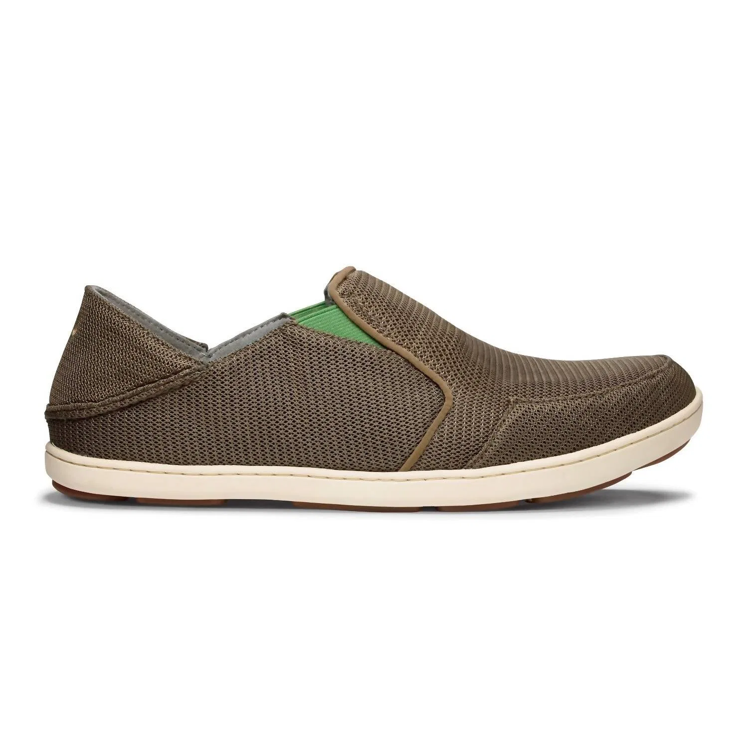 OluKai Мужские сетчатые слипоны Nohea в цветах Mustang и Lime Peel