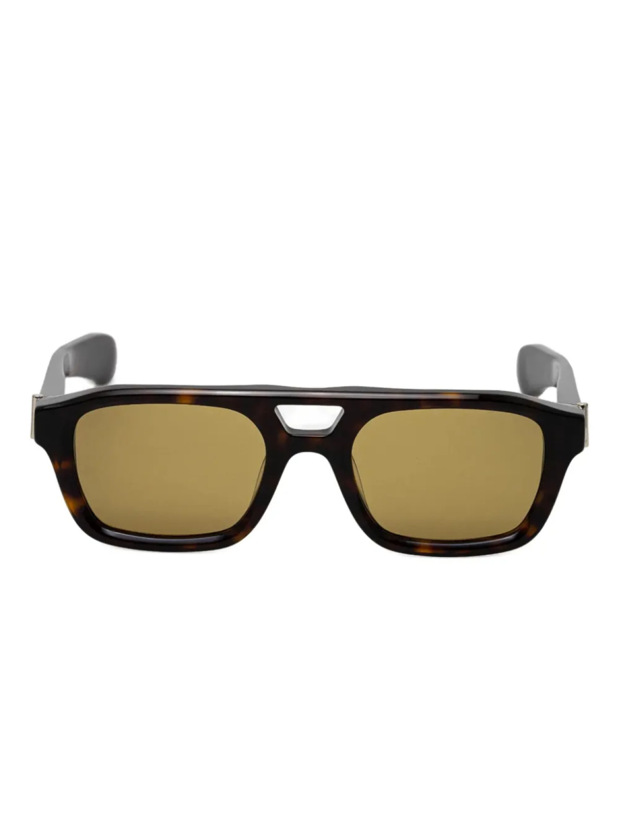 

Солнцезащитные очки в квадратной оправе T-Bar Alexander McQueen Eyewear, коричневый