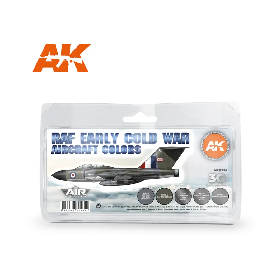 

Цвета самолетов RAF начала холодной войны, 3rd Gen Acrylic Special Set