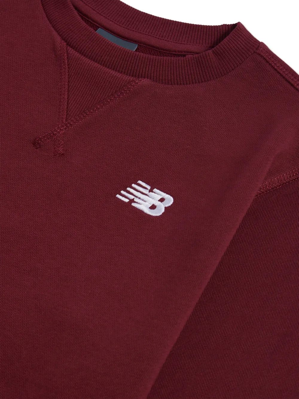Свитшот с логотипом и круглым вырезом New Balance Kids, красный — фото 3