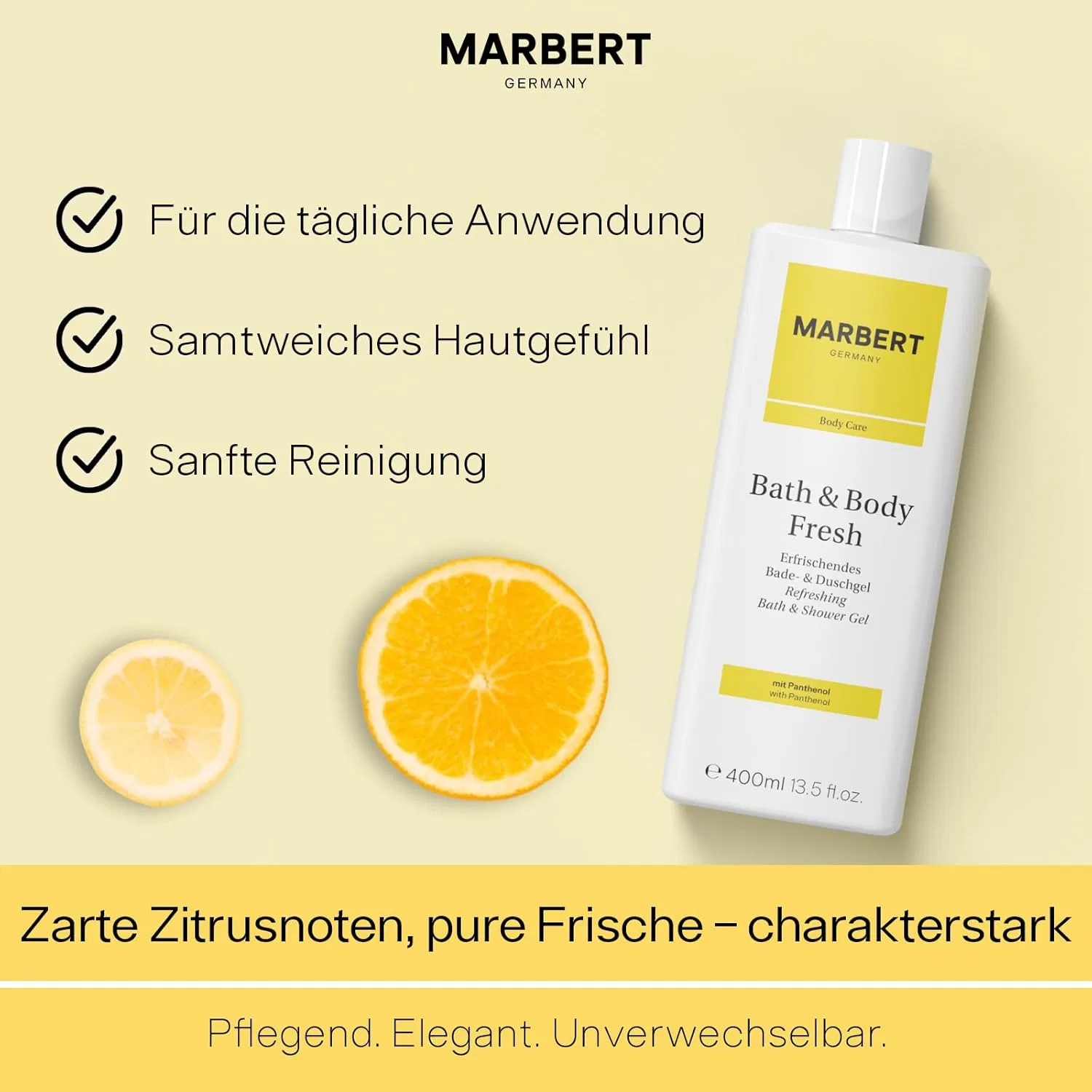 Освежающий гель для душа и ванны Marbert Bath & Body Fresh с цитрусовым ароматом, 4 шт. Marbert — фото 2