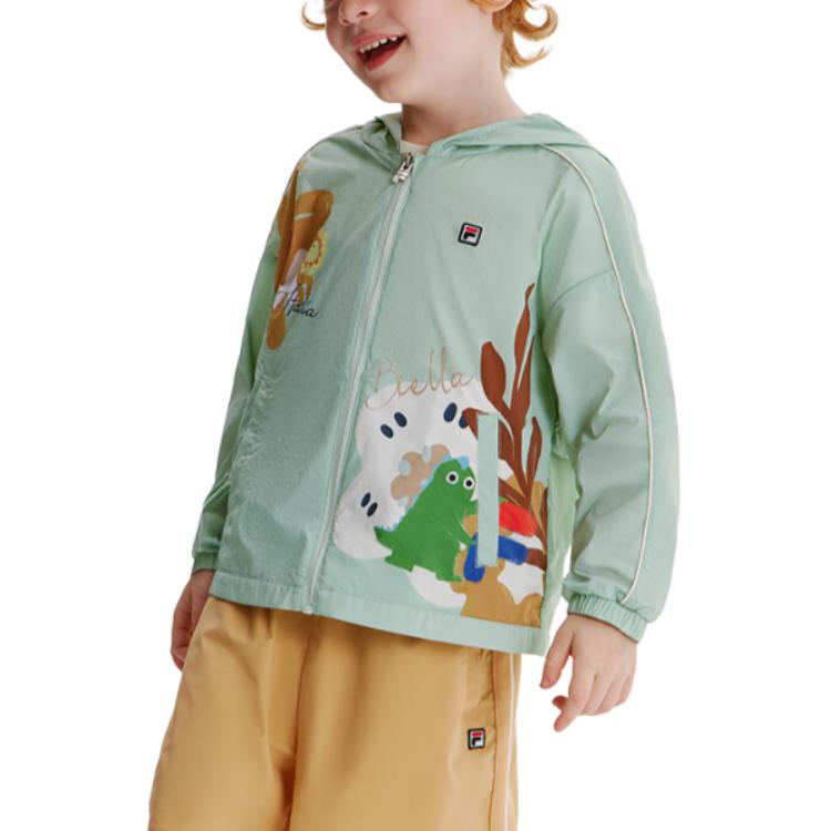 Детская верхняя одежда Cypress Green для детей от 3 до 7 лет FILA KIDS, зеленый зеленый — фото 3