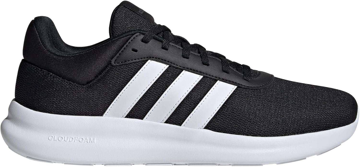 Мужские кроссовки Adidas Lite Racer 4.0, белый/черный/серый — фото 2