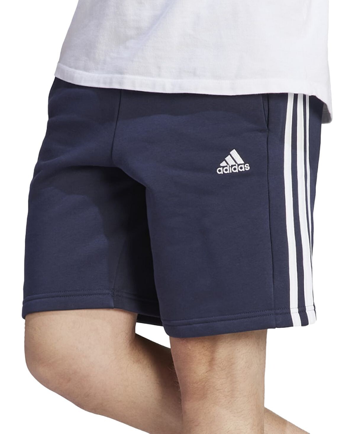 

Мужские флисовые шорты с тремя полосками шириной 10 дюймов adidas