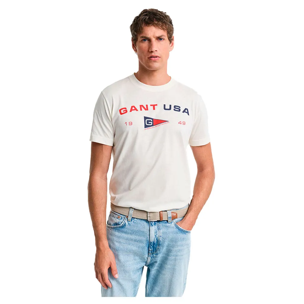 

Футболка с коротким рукавом Gant Graphic 2003299, бежевый