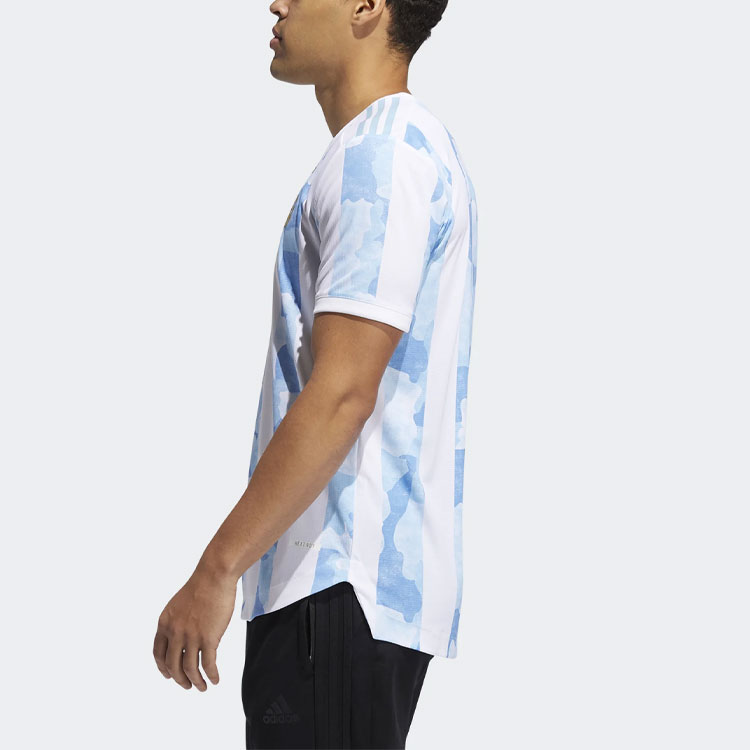 Футболка Adidas Argentina 2021 Authentic Home, сине-белая — фото 4