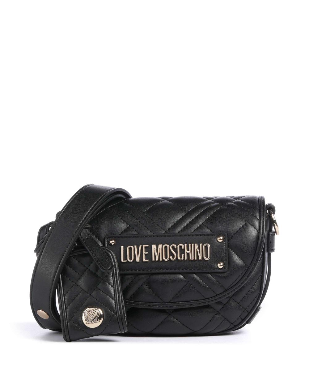 

Стеганая сумка через плечо из искусственной кожи Love Moschino, черный