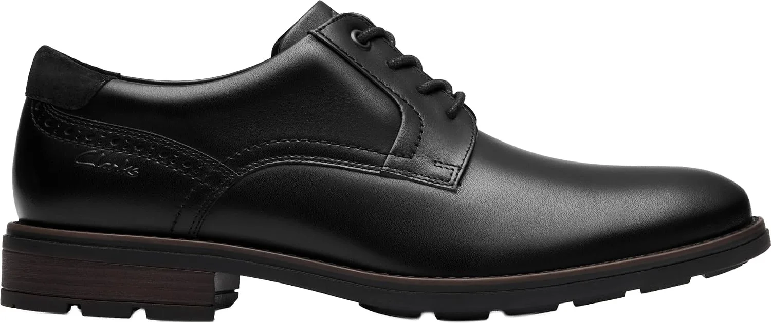 Мужские оксфордские туфли Clarks Emmet Plain, черный — фото 4