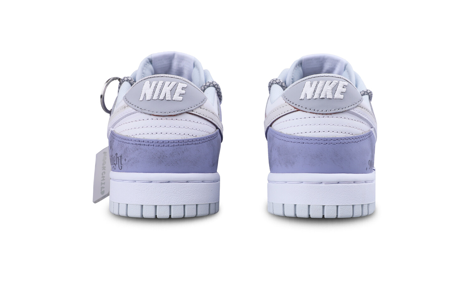 Кроссовки Nike Dunk Skateboarding Shoes Unisex Low-top White, светло-фиолетовый — фото 4