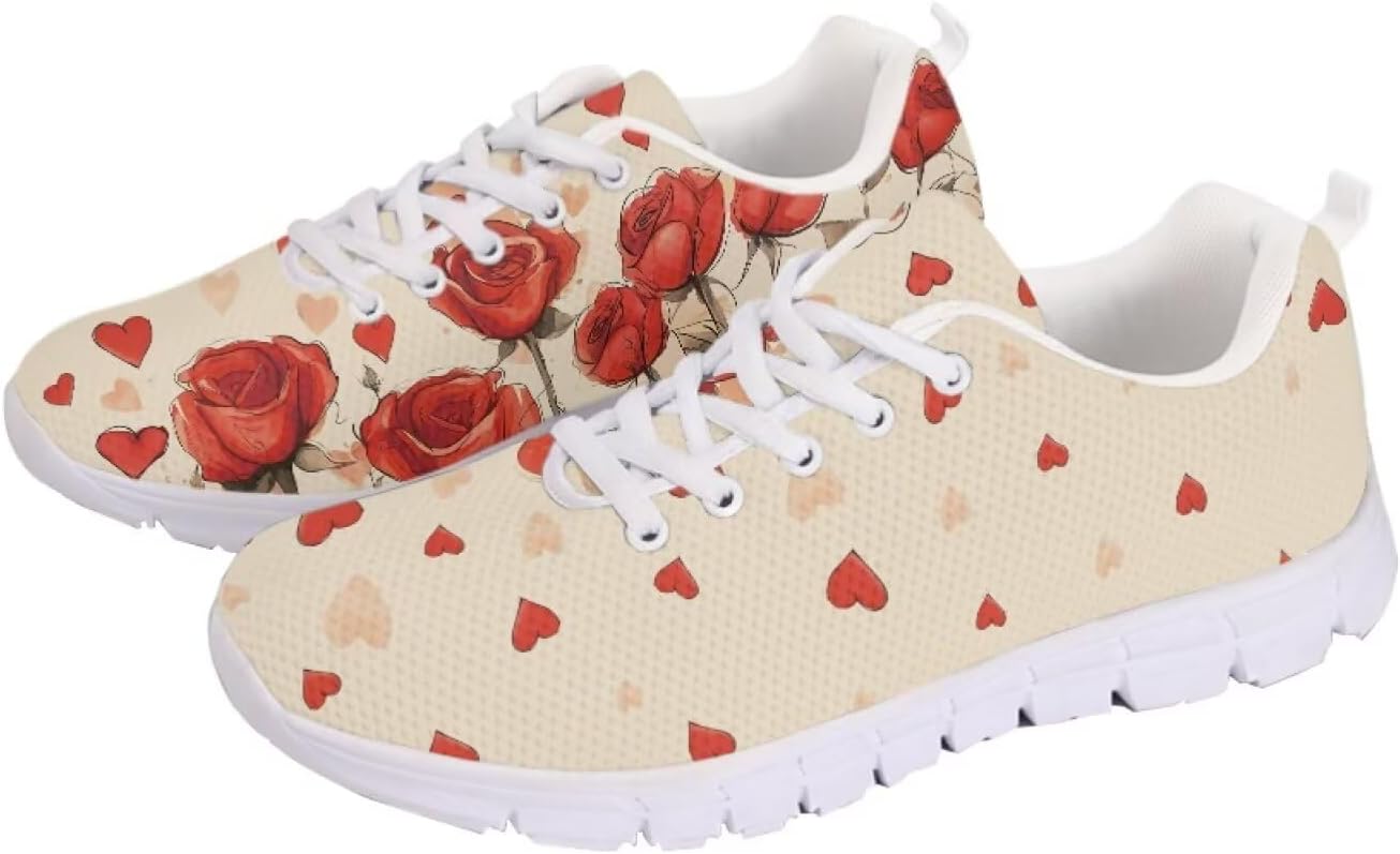 

Кроссовки с американским флагом для прогулок, кроссовки на 4 июля, повседневные беговые кроссовки для фитнеса на День независимости Getelinseng, розовый