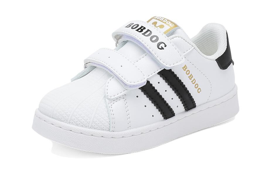 

Кроссовки BOBDOG Kids Skateboarding Shoes Kids Low-top, белый/золотой