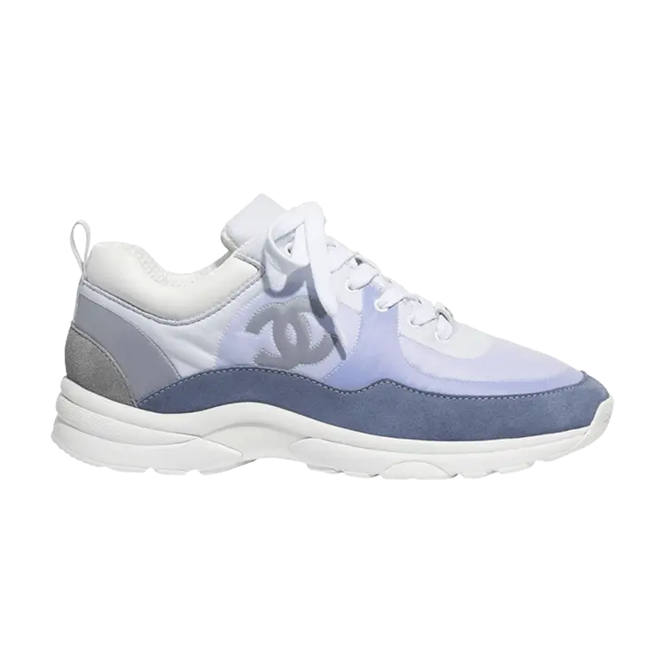 Кроссовки Chanel Wmns Suede Calfskin Sneaker Sky Blue, синий