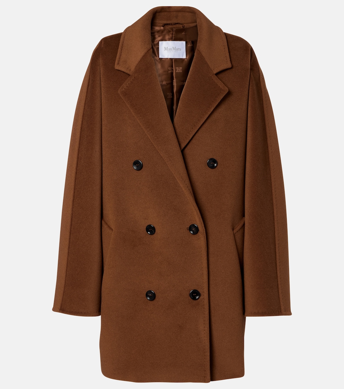 

Пальто Rebus из шерсти и кашемира Max Mara, Tabacco