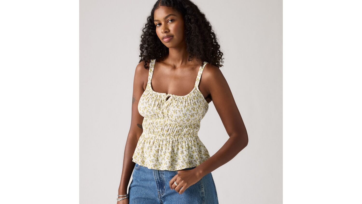 

Блузка Эмбри Levi's, Floral Cloud Dancer - Yellow