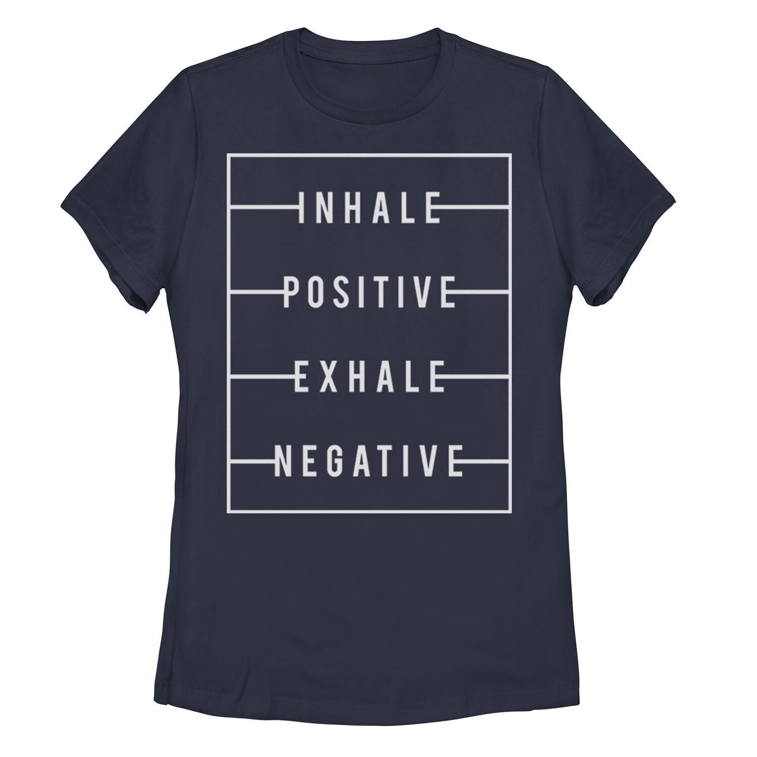 

Футболка с рисунком Inhale Positive Exhale для юниоров и негативным рисунком