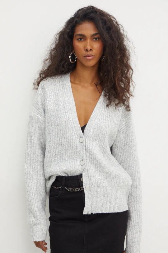 

RILEY кардиган из смесовой шерсти Guess, серый