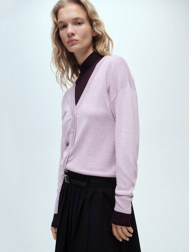 

Кардиган с v-образным вырезом lucca Mango, цвет Pastel Purple