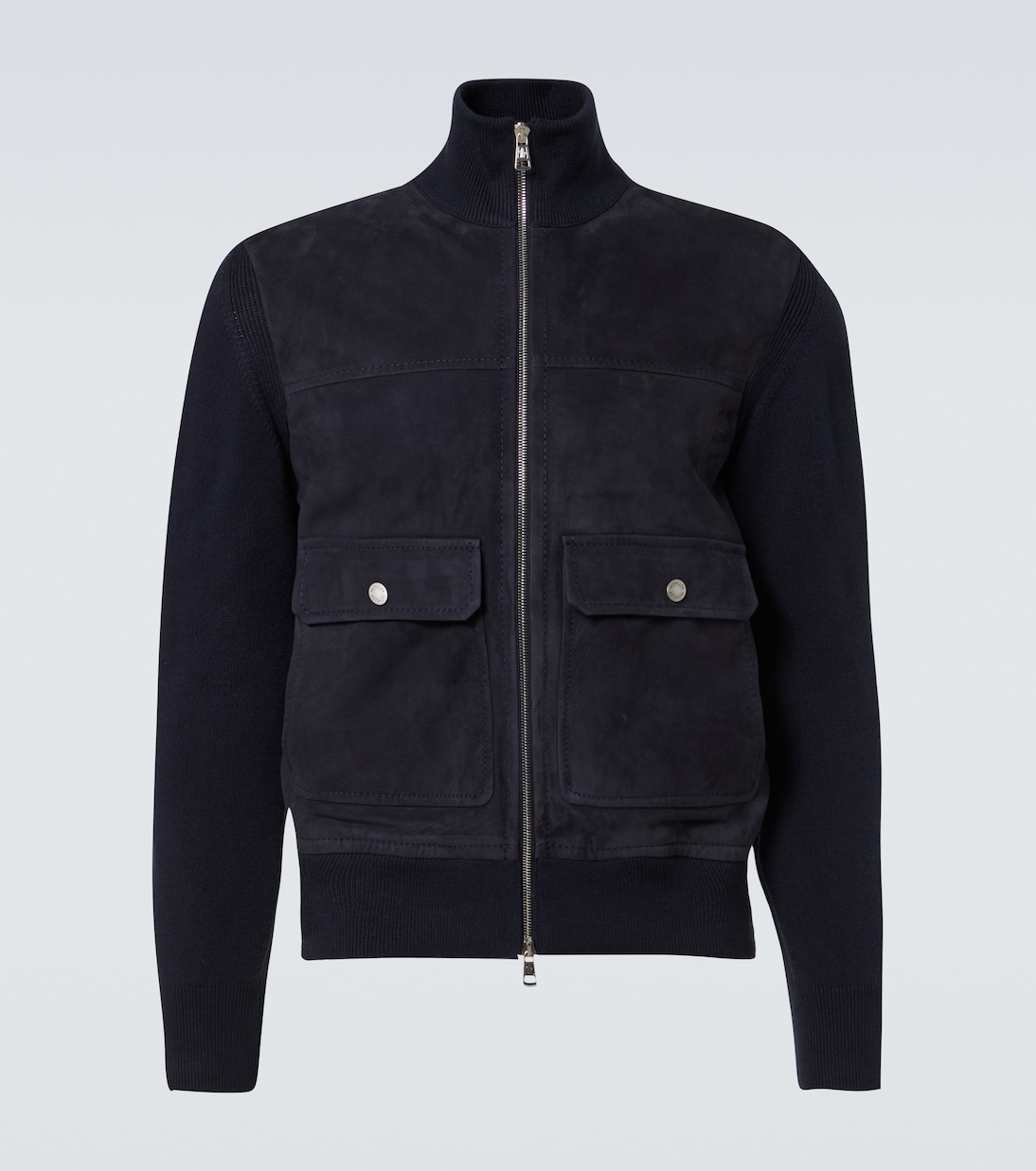 

Шерстяная и хлопковая куртка с отделкой из замши Moncler, Night Sky, Черный, Шерстяная и хлопковая куртка с отделкой из замши Moncler, Night Sky