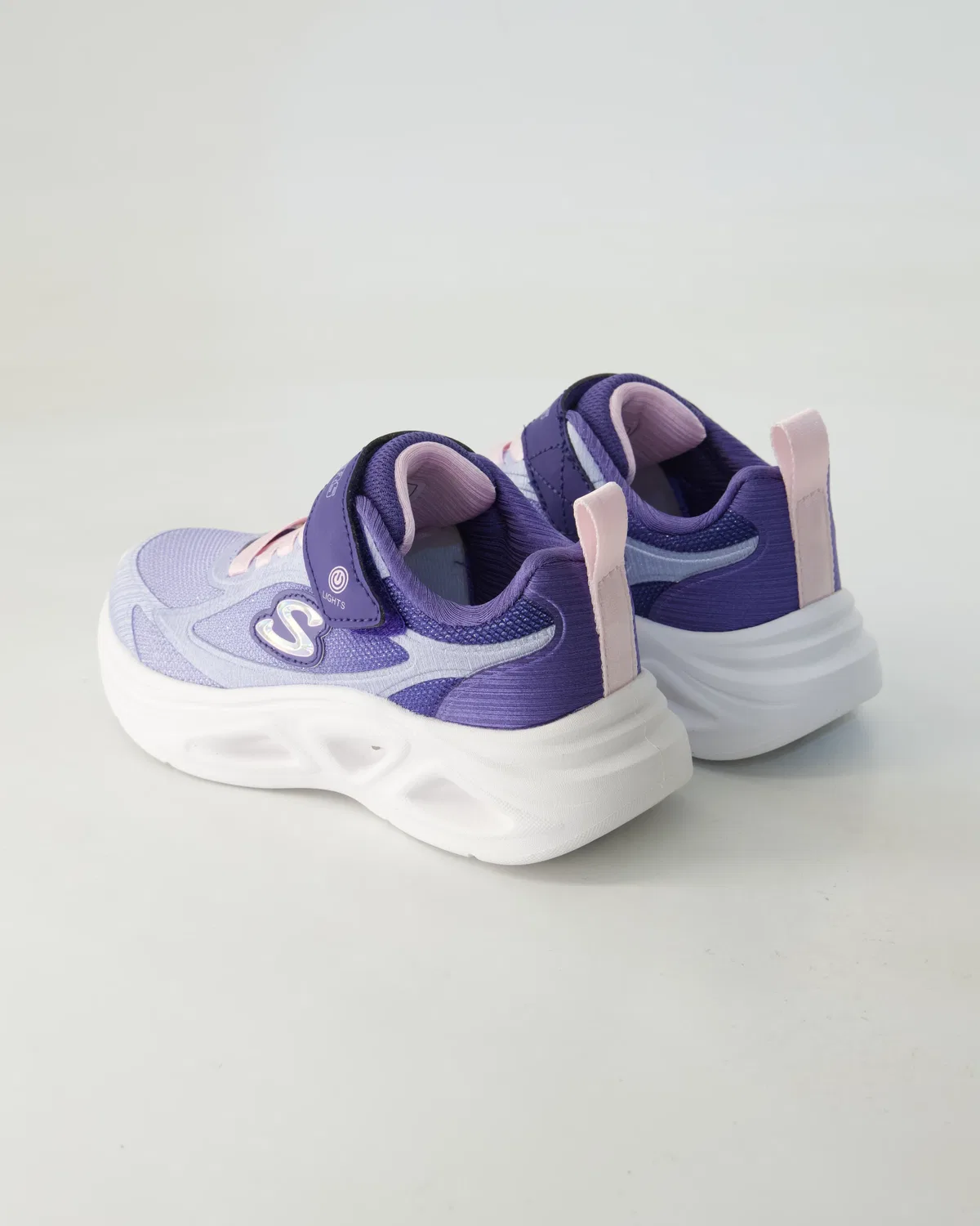 Сникерсы с подсветкой Skechers, лиловый — фото 3
