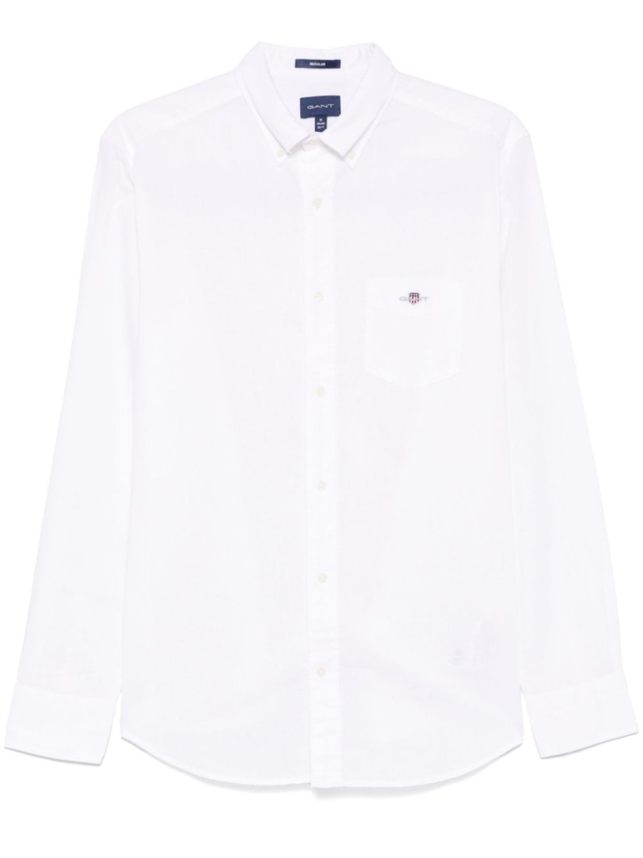 

Gant рубашка с вышитым логотипом, белый