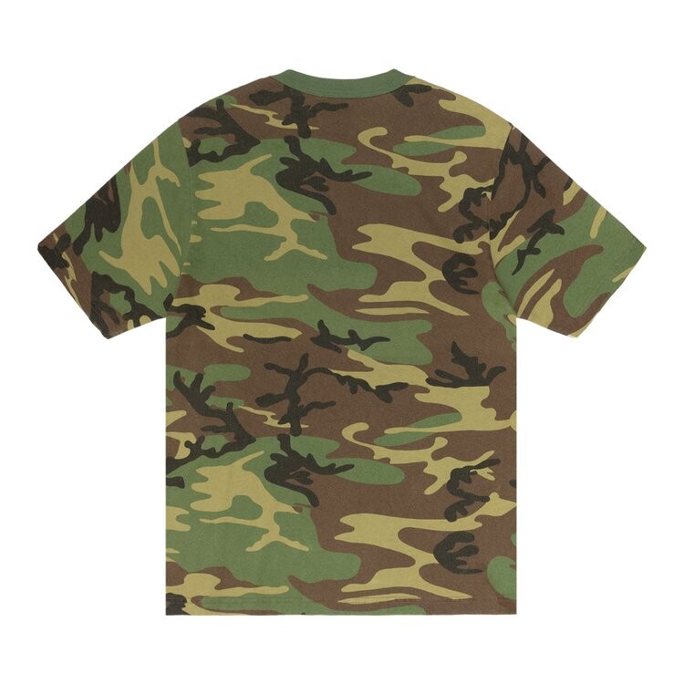 Футболка Stussy Stock Camo 'Camo/Black', разноцветный — фото 3