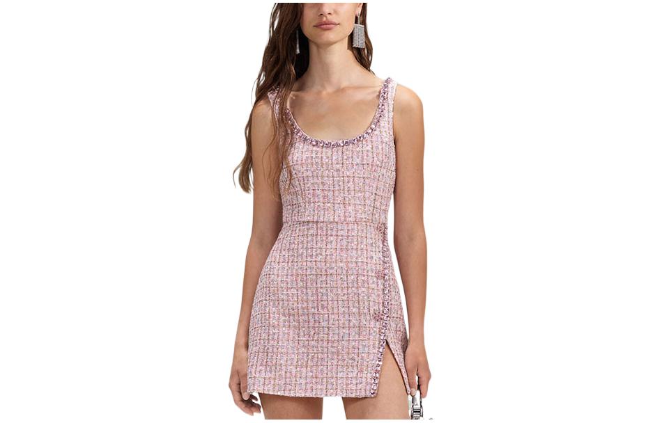 

Футболка без рукавов Self-portrait, розовая