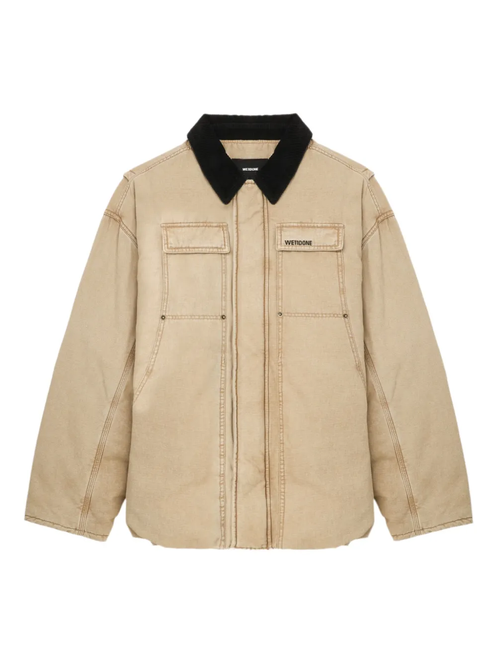 

Куртка с вельветовым воротником We11done, нейтральный