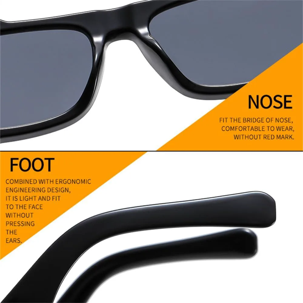 

Женские солнцезащитные очки прямоугольной формы, фиолетовые, двухцветные, ретро-градиентные, защита от УФ-излучения UV400, мужские солнцезащитные очки VFDHN, 3