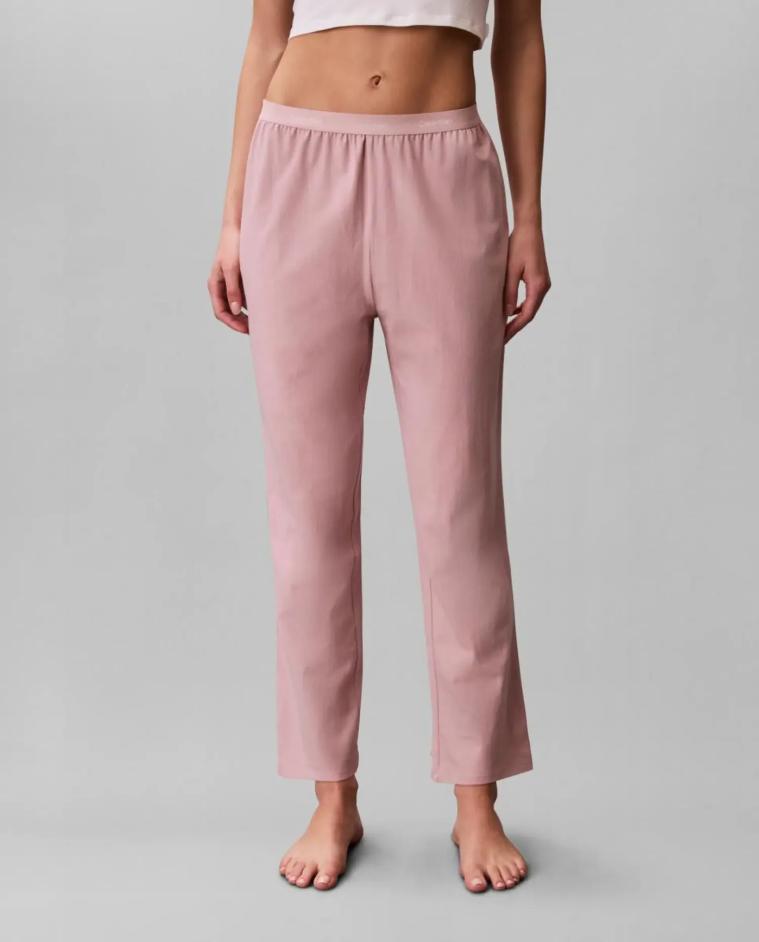 Длинные пижамные штаны из ультра-мягкого модала Calvin Klein, розовый — фото 3