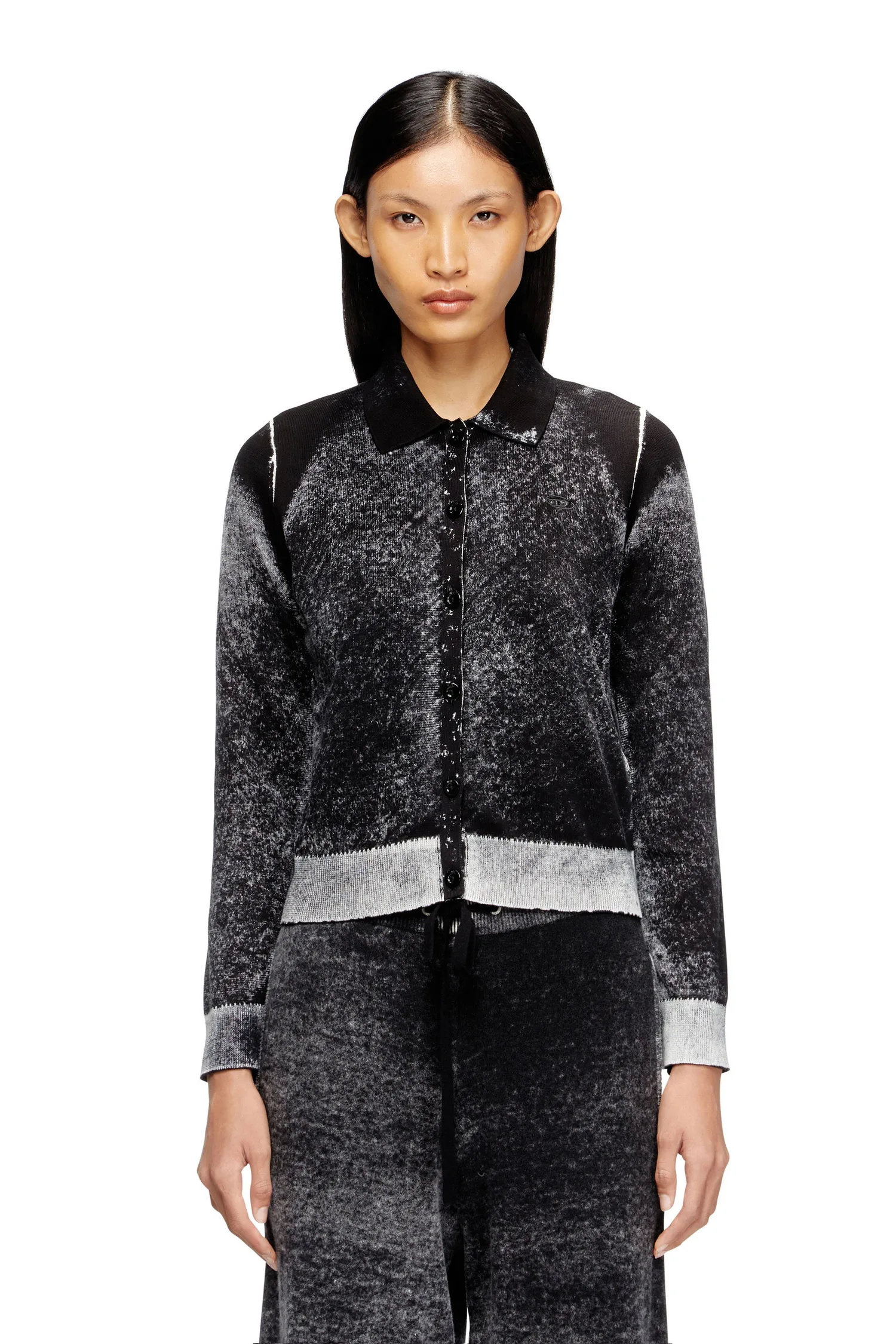 Женский кардиган с воротником M-LOREN Diesel, black