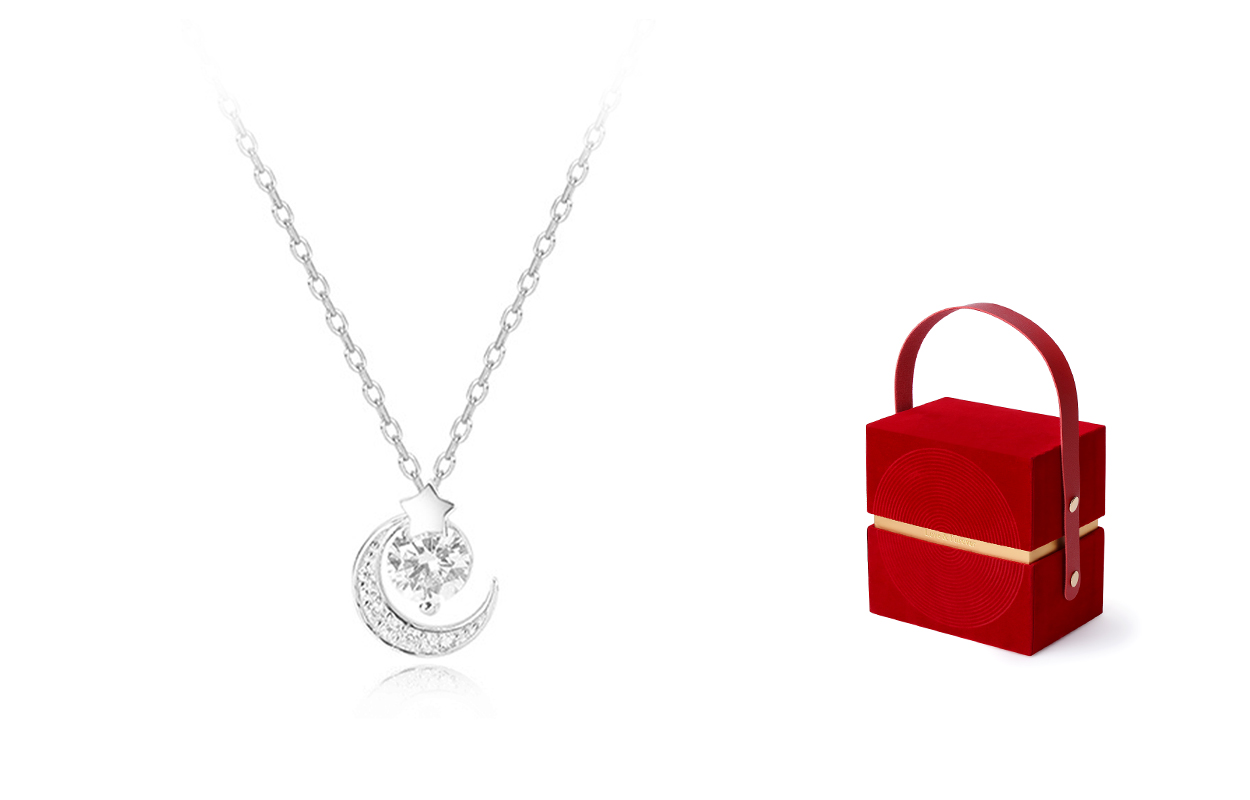 

Женское ожерелье Muyan, Star Moon Necklace + Zhaohua Ruchai Gift Box