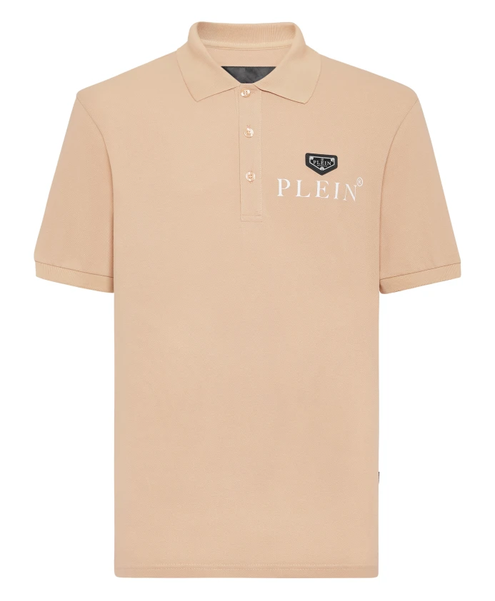 

Футболка-Поло SS культовая Philipp Plein, бежевый