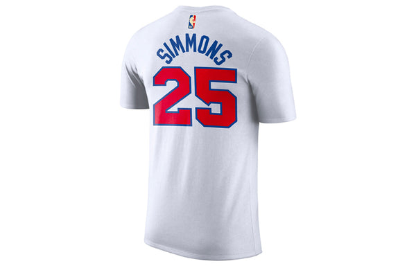 Футболка philadelphia 76 dri-fitnba quick dry short sleeve white Nike, белый — фото 2