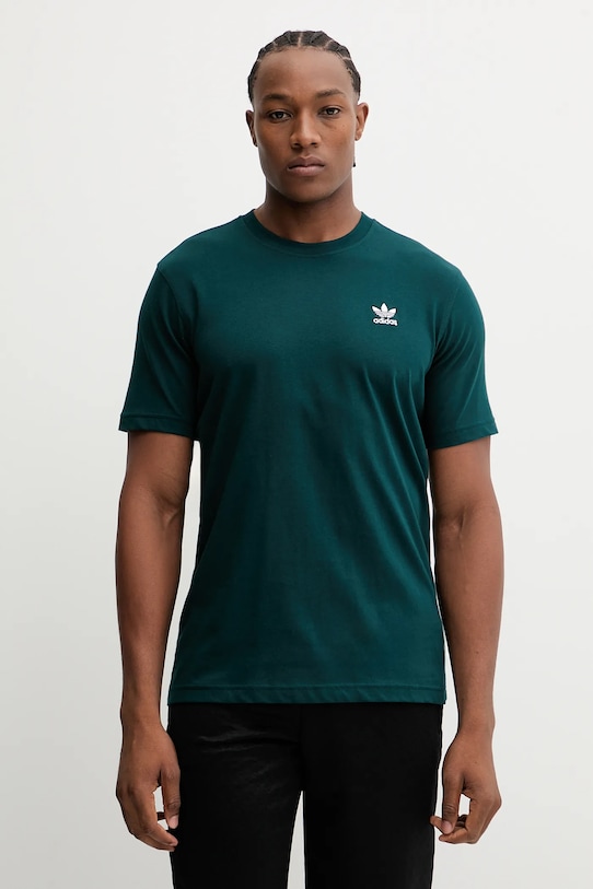 

Футболка из хлопка с трилистником Adidas Originals, зеленый