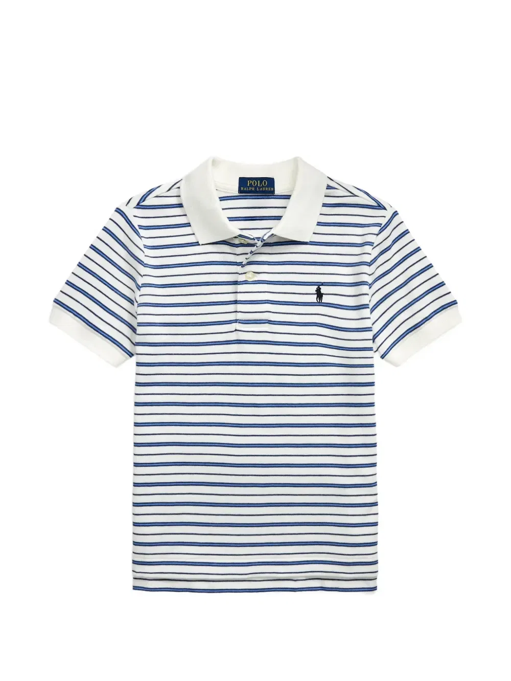 Полосатая рубашка поло Polo Ralph Lauren Kids, белый